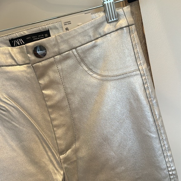 Zara Sheer Grey Sparkle Blouse Small NWT - Picture 13 of 13